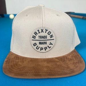 Brixton flat bill hat worn once